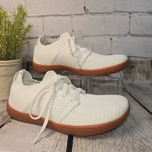 WHITIN WOMENS WIDE MINIMALIST BAREFOOT SHOES ZERO DROP SOLE WHITE EURO 37 US 6.5